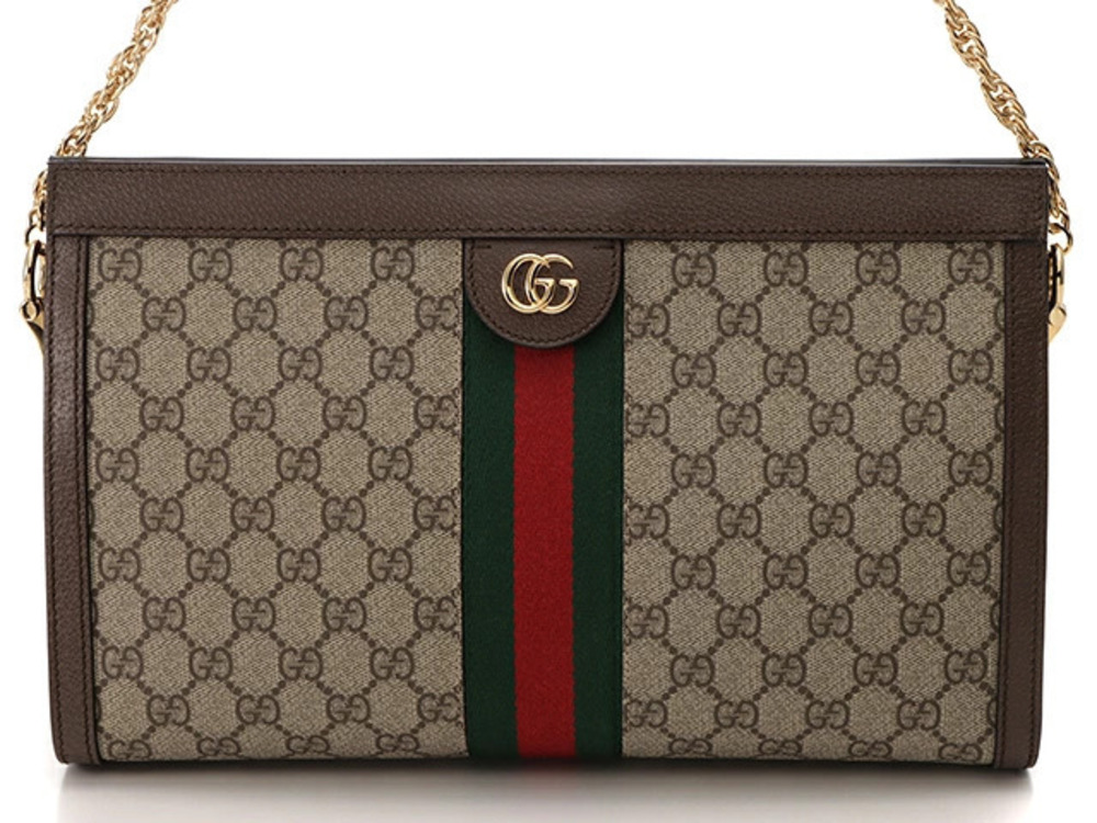 Gucci Ophidia GG Shoulder Bag Beige Cream Supreme Canvas